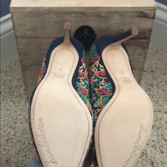 💜🧡💛💚Sam Edelman Colorful Heels NWT - Picture 4 of 5